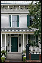 First White House of the Confederacy facade detail. Montgomery, Alabama, USA