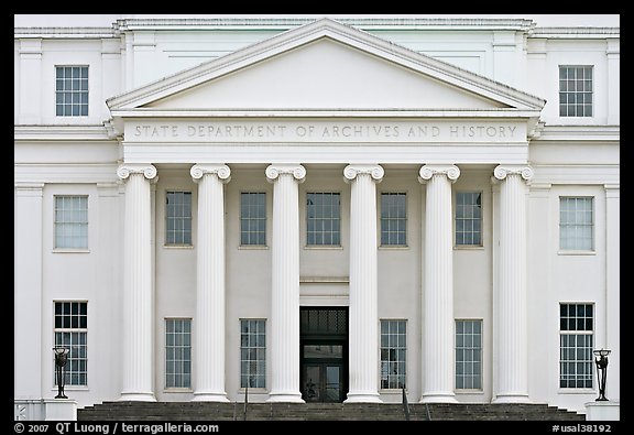 State department of archives and history. Montgomery, Alabama, USA