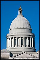 Dome of the Arkansas State Capitol. Little Rock, Arkansas, USA