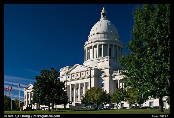Arkansas State Capitol. Little Rock, Arkansas, USA (color)