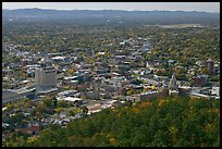 City and horizon seen from a hill. Hot Springs, Arkansas, USA ( color)