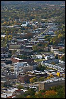 City main street seen from above. Hot Springs, Arkansas, USA (color)