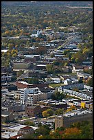 City main street seen from above. Hot Springs, Arkansas, USA