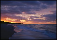 Gulf beach at sunrise, Sanibel Island. Florida, USA (color)