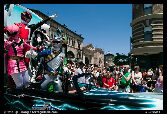 Power rangers, Magic Kingdom Theme park. Orlando, Florida, USA (color)