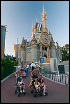 Mothers pushing strollers, Magic Kingdom. Orlando, Florida, USA (color)