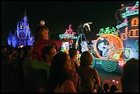 Main Street Electrical parade, Walt Disney World. Orlando, Florida, USA (color)