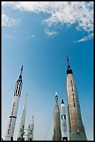 NASA rockets, Kennedy Space Centre. Cape Canaveral, Florida, USA