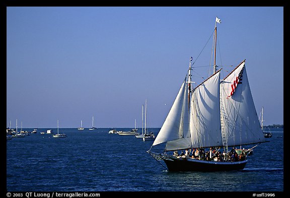 Old sailboat. Key West, Florida, USA