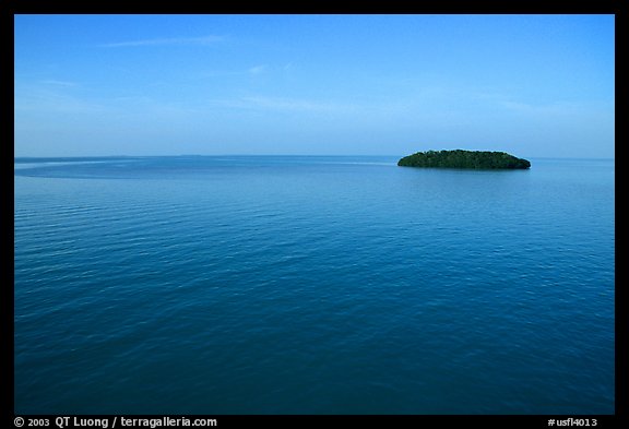 Small island in Florida Bay. The Keys, Florida, USA