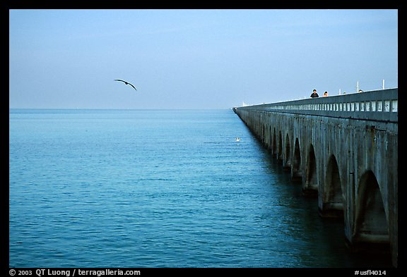 Old Seven-mile bridge. The Keys, Florida, USA