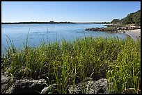 Matanzas River, and fort in the distance, Fort Matanzas National Monument. St Augustine, Florida, USA ( color)