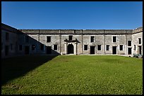 Interior courtyard, Castillo de San Marcos National Monument. St Augustine, Florida, USA (color)