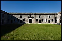 Interior courtyard, Castillo de San Marcos National Monument. St Augustine, Florida, USA