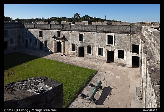 Courtyard, Castillo de San Marcos National Monument. St Augustine, Florida, USA