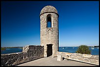 Bell Tower, Castillo de San Marcos National Monument. St Augustine, Florida, USA (color)