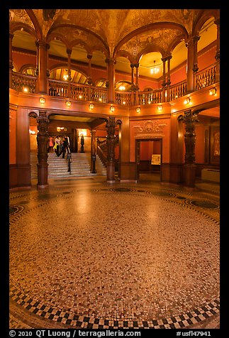 Foyer, Flagler College. St Augustine, Florida, USA (color)