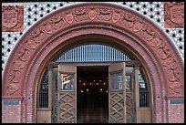 Spanish renaissance style archway, Flagler College. St Augustine, Florida, USA (color)