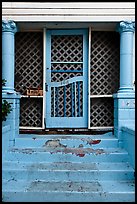 House blue doorway. St Augustine, Florida, USA ( color)