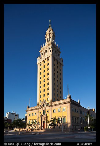 Freedom Tower, memorial to Cuban immigration, Miami. Florida, USA (color)