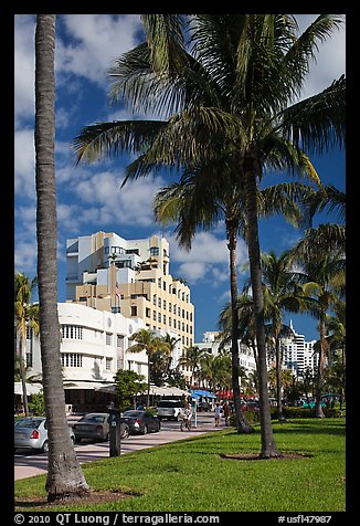 South Beach Art Deco historic district, Miami Beach. Florida, USA (color)
