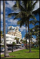 South Beach Art Deco historic district, Miami Beach. Florida, USA (color)