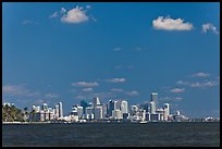 Biscayne Bay and Miami skyline. Florida, USA (color)