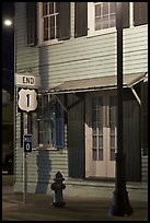 Sign marking end of US route 1. Key West, Florida, USA (color)