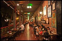 Outdoor dining at Cuban restaurant, Mallory Square. Key West, Florida, USA