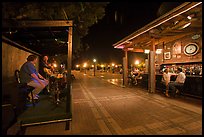 Salsa musicians and bar night, Mallory Square. Key West, Florida, USA (color)