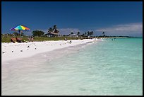 Turquoise waters, Sandspur Beach, Bahia Honda State Park. The Keys, Florida, USA