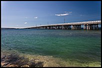 Old and new bridges, Bahia Honda Channel. The Keys, Florida, USA ( color)