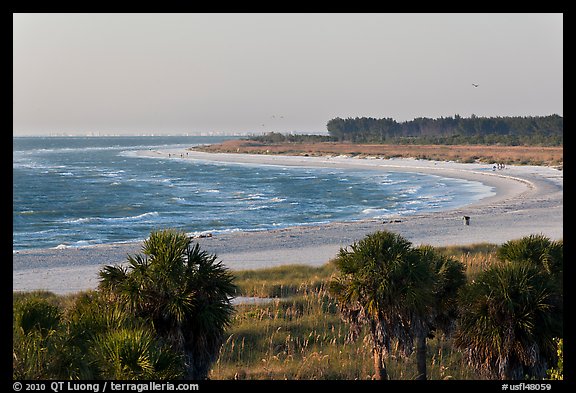 Beach at sunset, Fort De Soto Park. Florida, USA