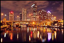 Night skyline, Tampa. Florida, USA (color)