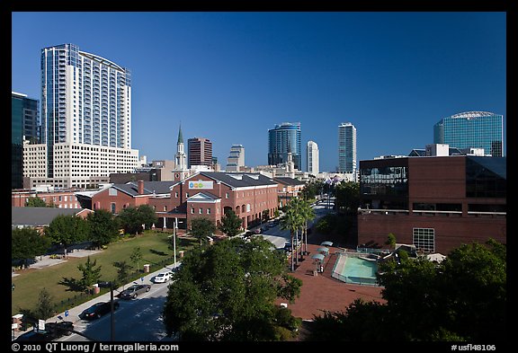 Downtown skyline. Orlando, Florida, USA (color)