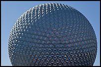 18-story geodesic sphere, Epcot theme park. Orlando, Florida, USA (color)
