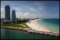 Maimi Beach pier and beach. Florida, USA ( color)