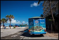 Truck with ad for Dry Tortugas tour. Key West, Florida, USA ( color)