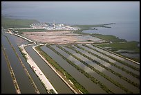 Aerial view of Turkey Point Nuclear Generating Station. Florida, USA ( color)