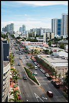 Boulevard from above, Miami Beach. Florida, USA ( color)