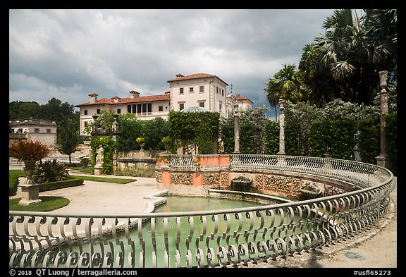 Villa Vizcaya, Coconut Grove, Miami. Florida, USA (color)