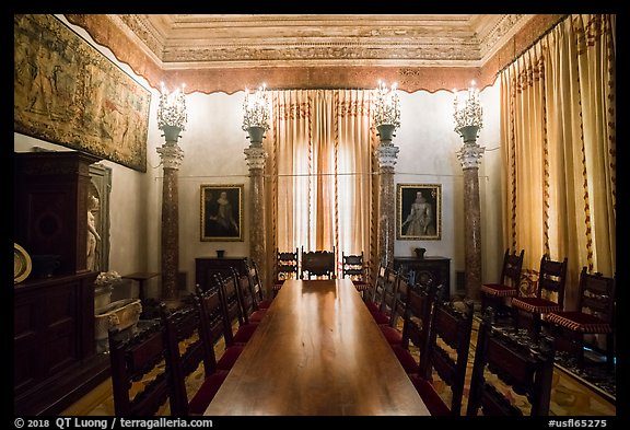 Room, Vizcaya Museum, Coconut Grove, Miami. Florida, USA (color)