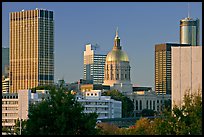Skyline and Georgia Capitol, late afternoon. Atlanta, Georgia, USA (color)