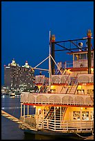 Riverboat at dusk. Savannah, Georgia, USA