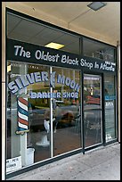 Silver Moon barber shop, oldest black shop in Atlanta. Atlanta, Georgia, USA