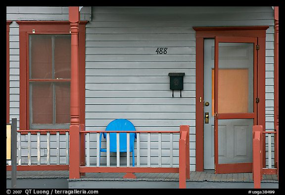 Porch of Sweet Auburn house, Martin Luther King National Historical Site. Atlanta, Georgia, USA