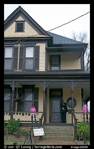 Birth Home of Dr. Martin Luther King, Jr, Martin Luther King National Historical Site. Atlanta, Georgia, USA (color)