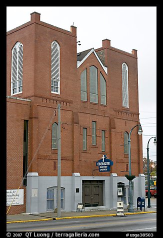 Historic Ebenezer Baptist Church, Martin Luther King National Historical Site. Atlanta, Georgia, USA