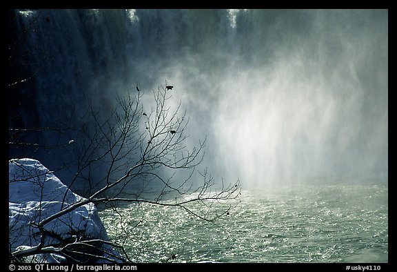Cumberland falls in winter. Kentucky, USA