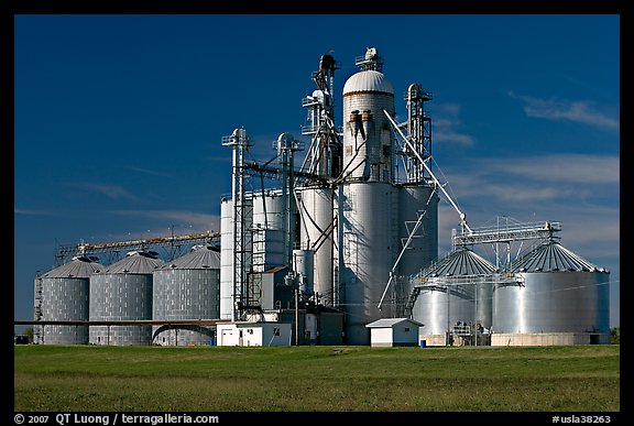 Grain elevator. Louisiana, USA (color)